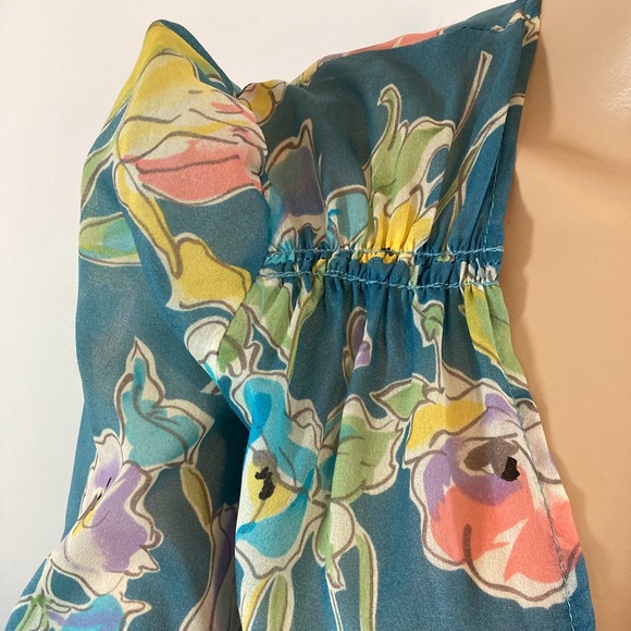 70’s Semi Sheer Tie Front Blouse - Picture 5 of 7